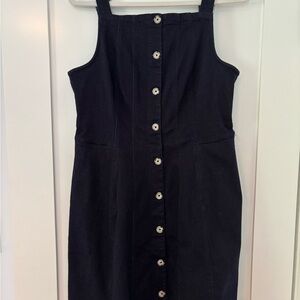 Denim Button-Down Dress